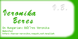 veronika beres business card